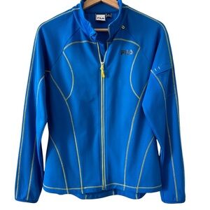 FILA Women's Jogger Jacket Running Sz Medium Y2K Athletic Track